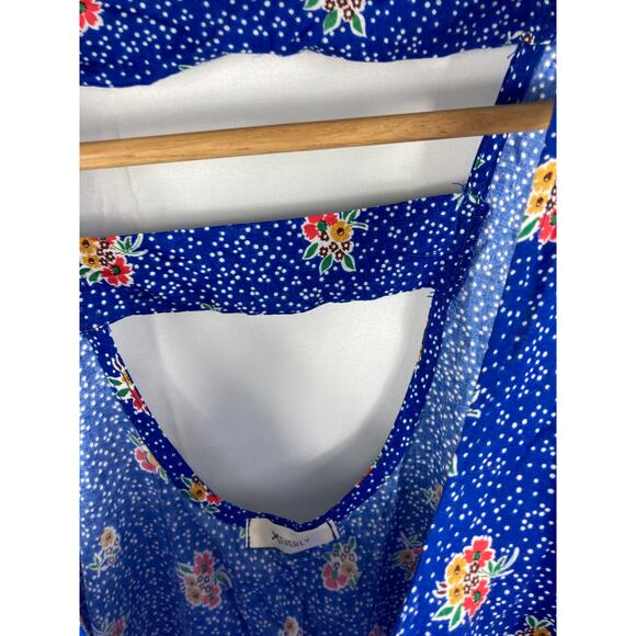 NWT Everly Floral Polka Dot Tank Size Small - Picture 2 of 3